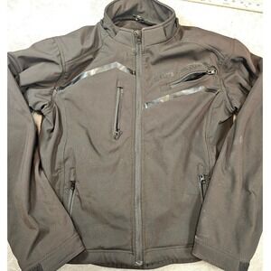 Street & Steel Mens Medium Armored Motorcycle Riding Jacket Black